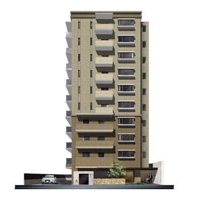 マンション正面