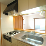 システムキッチン　二口コンロです