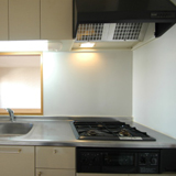 キッチンの様子　2口コンロです