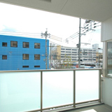 窓からみた様子